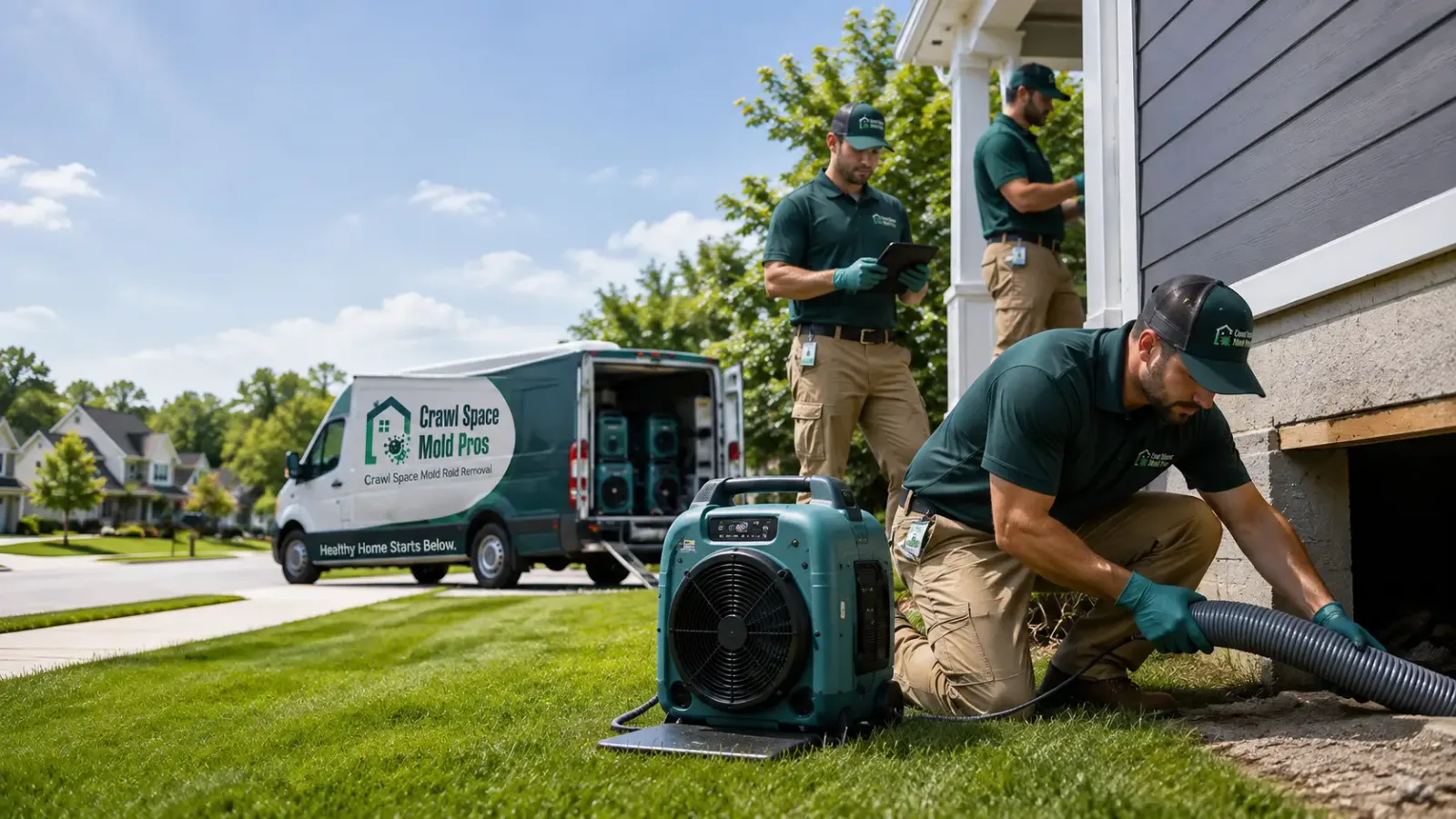 Crawl Space Mold Removal in Hartford, OH
